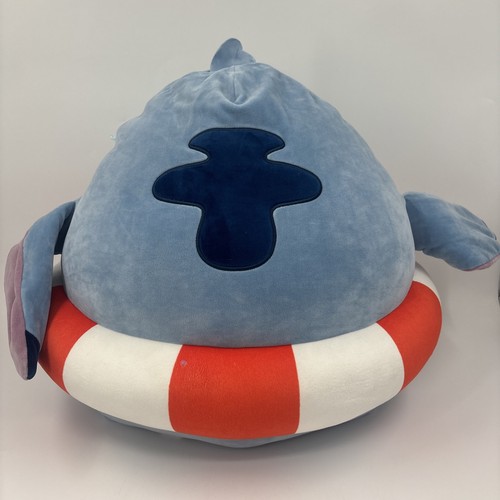 Disney Squishmallow Stitch At The Beach 24" Jumbo Plush Striped Life Preserver - Picture 3 of 12