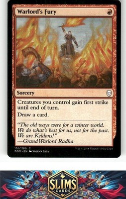 Magic the Gathering MTG Dominaria Warlord's Fury #151 Buy 2 Get 1