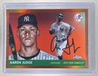Aaron Judge 2025 Topps Chrome Platinum Anniversary #136 Orange Refractor 10/25