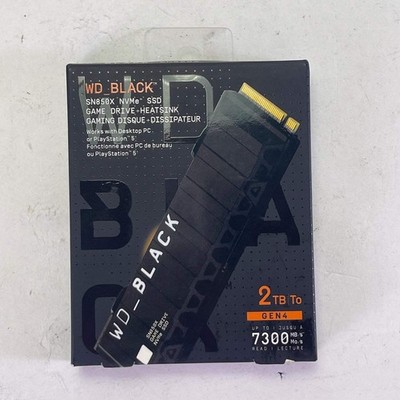 New Western Digital 2280mm Black SN850X 2TB M.2 NVMe Gen 4.0 x 4 SSD