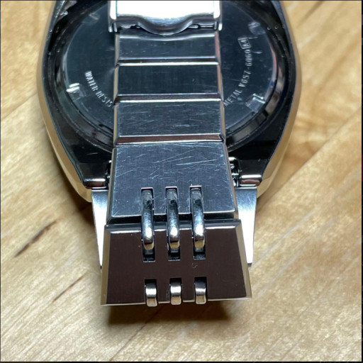 SEIKO ALBA aka V657-6060 Chronograph Brown Horse Watch Working Japan image 4