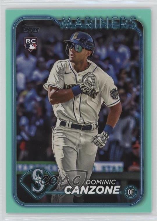 2024 Topps Series 1 Aqua Dominic Canzone #195 0t2