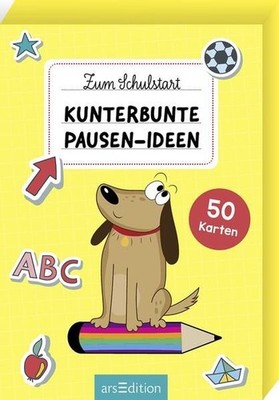 Zum Schulstart ? Kunterbunte Pausen-Ideen: 50 Karten | Handliche Karte 1378872-2