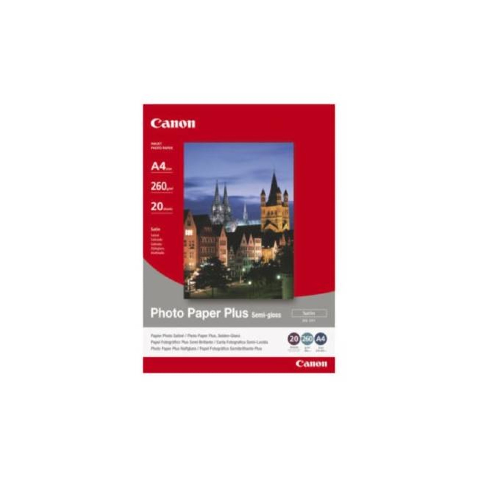 Canon SG-201 Semi-Gloss Photo Paper Plus A4 (20 Sheets) - Satin A4, White - Image 3