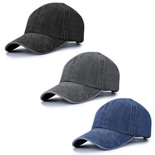 Baseball Cap Unisex Vintage Washed Distressed Cap,Retro Adjustable Dad Hats,B...