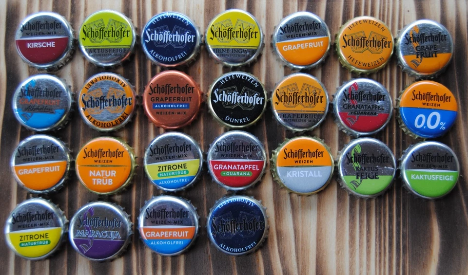 25x Kronkorken Bier Bierdeckel Schöfferhofer - Bild 1 von 1
