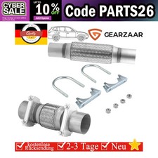 Flexrohr Auspuffrohr Flexstück Edelstahl Ø45 / 50 / 55 mm x 200 / 100 / 150 DE