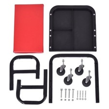 U-shaped Rolling Creeper Seat Red Black U-shaped Rolling Creeper Seat Red Black