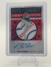 2021 Panini Chronicles - Boys of Summer Autographs Brady Singer #BOS-BS Gold /25
