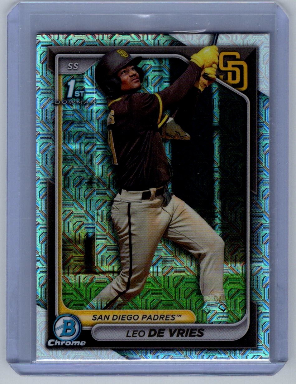 Leo De Vries 2024 Bowman Chrome 1st Mojo #BCP-179 San Diego Padres