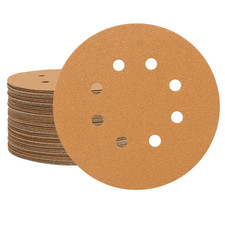 5-Inch 8-Hole Hook and Loop Sanding Discs, 50 PCS 80 Grit Sand Paper Pads for Ra