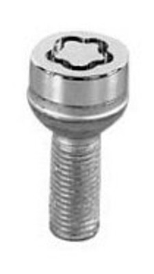 28018 Chrome Bolt Style Radius Seat Locks (M14 x 1.5 Thread Size) - Set of 4