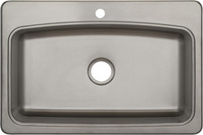 32" Drop-In Stainless Steel Kitchen Sink - Bealeton Single Basin Design