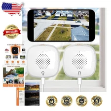 3MP 2K Window Camera Set, AI Color Night Vision, 2-Pack