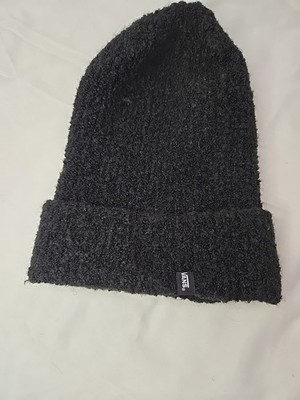 VANS Black Beanie Knit Hat One Size