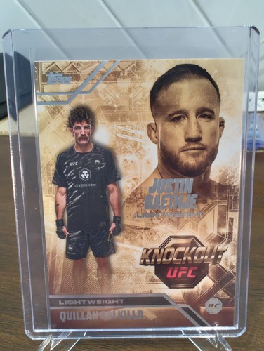 QUILLAN SALKILLD JUSTIN GAETHJE 2026 TOPPS UFC KNOCKOUT SUCCESSORS RC