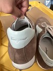 Men Salvatore Ferragamo 10 Brown Suede and Blue Leather Sneakers Used but Great! — photo 5