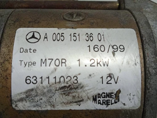 A0051513601 Motor Arranque para MERCEDES-BENZ CLASE C (BM 202) BERLINA 1 293104 - Imagen 2 de 6
