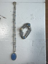 Vintage Carollee Blue & Purple Beaded Necklac...