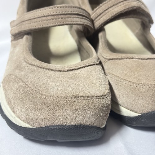 LL Bean Womens Suede Comfort Mocs Walking Mary Jane Shoes Hook n Loop 9W Casual - Picture 13 of 16