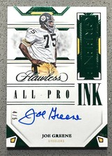 2023 Panini Flawless All-Pro ink Mean joe Greene Auto API-JGE /5