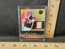 2011 Panini Gold Rookie 3 Color Patch Auto Football Card Andy Dalton #47/525