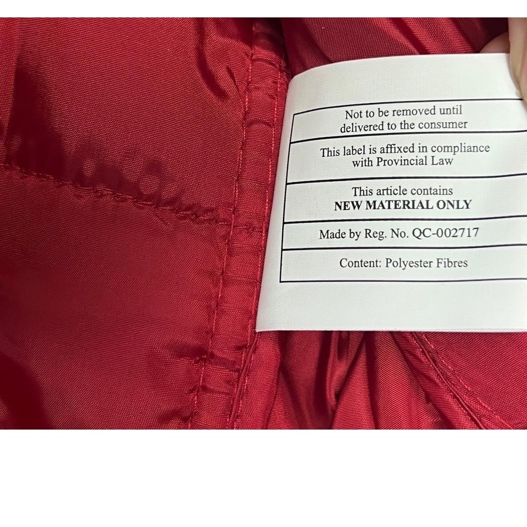 UTK Puffer Vest Size Small Red Full Zip Outdoor Sporty Lightweight Travel New