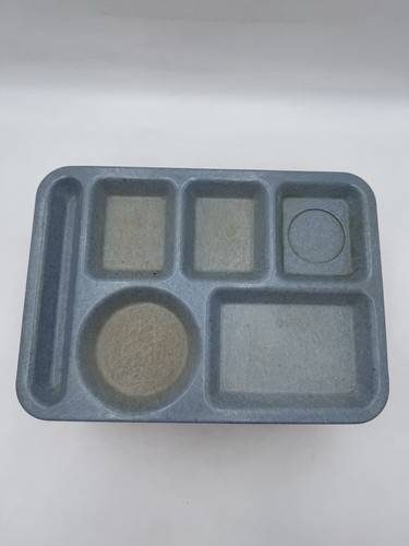 Posten 24 Vintage Geteilt Cafeteria Tablett Schule Mittagessen Kunststoff Tablett Mehrfarbig - Bild 4 von 8