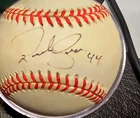 Hank Aaron Signed Rawlings Baseball MLB Atlanta Braves #44 HOF!