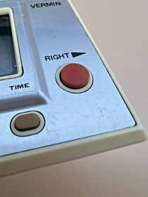 Vintage 1980 Nintendo Game & Watch Vermin MT-03 Silver Series Grade C Japan