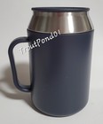 Tupperware Desk Mug Insulated Metal Steel Coffee Cup w/ Handle Lid Charcoal Gray — photo 2