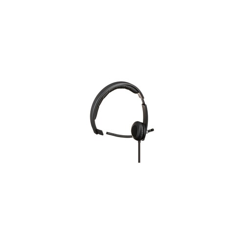 Logitech USB Headset Mono H650e Noise Canceling Over-the-Head Black and Silver