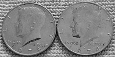 2- 1974 Kennedy half dollar coins 1P &1D