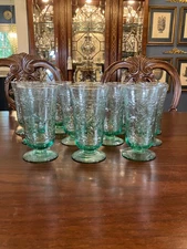 Adirondack Green by Studio Nova - Twelve Vintage Iced Tea Glasses