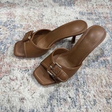 Goiphrri Kitten Heels For Women Heeled Sandals With Buckle Strap Sandal Open Toe