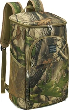 Backpack Cooler Insulated Leak Proof 26/39 39Cans Leaf camouflage