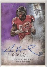 2015 Topps Inception Rookie Auto Purple 40/150 Justin Hardy #RA-29 Auto fm1
