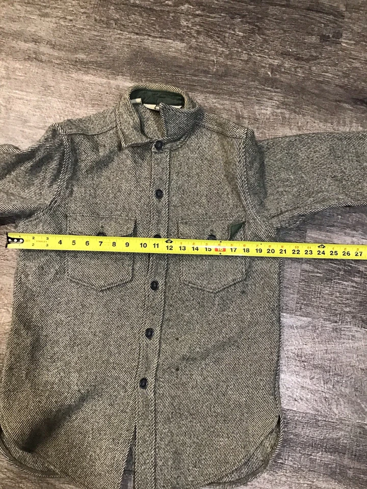 Lot-369-vintage Woolrich Shirt Made In USA Wool Flanne Men’s Size Medium - Image 4 of 4