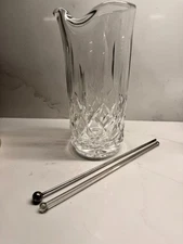 WATERFORD 32oz LISMORE MARTINI BEAKER WITH METAL STIR