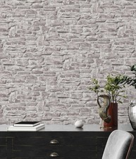 Papier Peint En Vlies Effet Pierre Naturel – Gris, Blanc