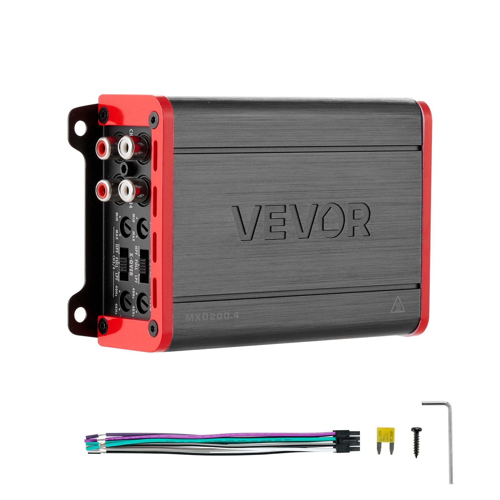 Amplificateur voiture 4 canaux VEVOR classe D 4x120W pour le systeme audio de votre SUV