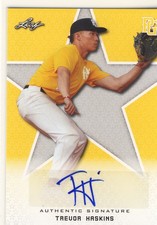 TREVOR HASKINS 2020 Leaf Perfect Game PG Yellow AUTO /25 CARDINALS