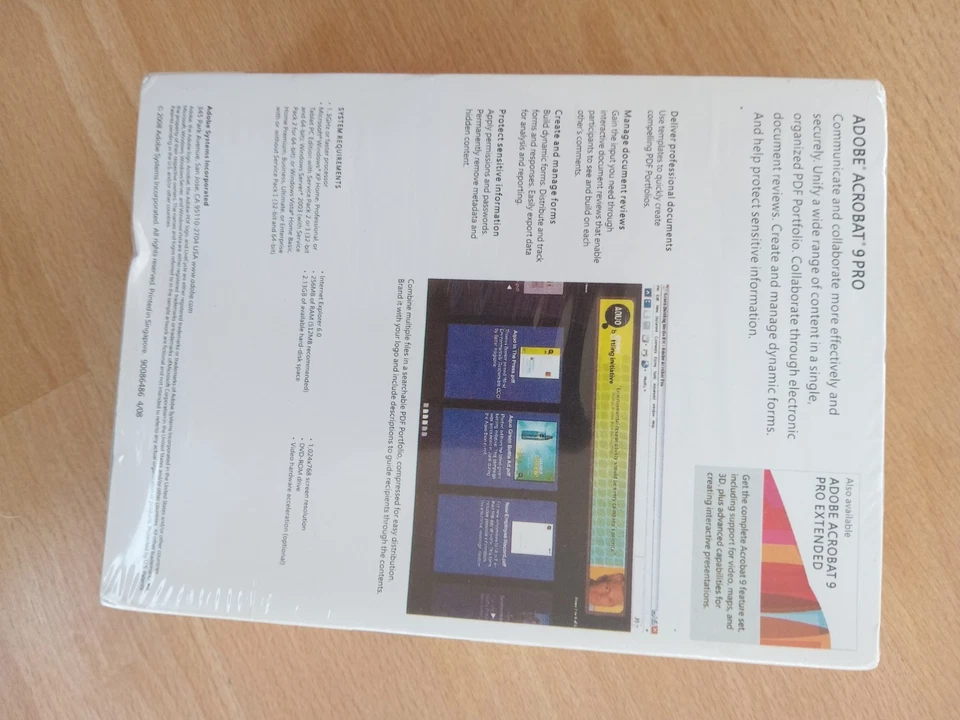 **NEW & STILL SEALED**   Adobe Acrobat  9 PRO for Windows    **SEALED BOX**  - Image 2 of 3
