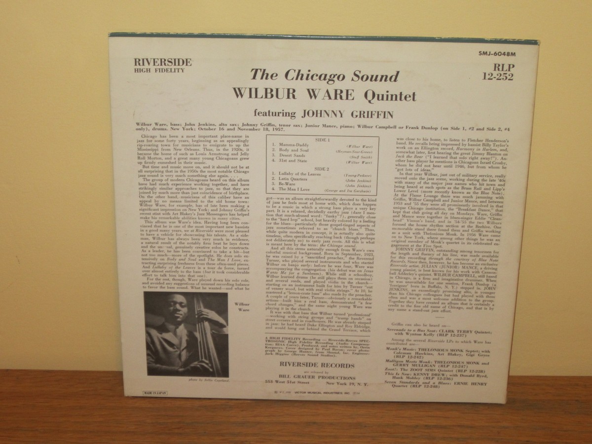 WILBUR WARE - The Chicago Sound ~ RIVERSIDE 252 {Japan} w