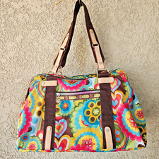 Tokidoki Lesportsac Flower Spring Large Totebag and Adjustable Duffle Travel Bag