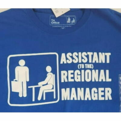 The Office Adult Blue Graphic T-Shirt ( Assistant to the Regional Manager) -