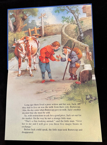 Jack and the Beanstalk Fairy Tale A Pop-Up Book Hardcover Children's Book - Foto 2 di 5
