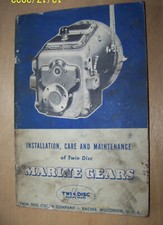 Twin Disc Marine Reverse Gear MG-55 - MG-201 Instruction Manual Book Maintenance