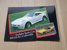 TVR 420 S.E.A.C. Convertible original colour sales brochure 