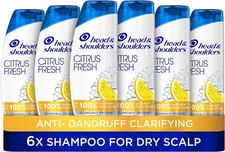 Head & Shoulders Citrus Fresh Shampoo for Greasy Hair Anti Dandruff - Pack of 6